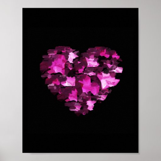 Camouflage Heart Poster (Vorne)