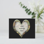 Camouflage Heart Postkarte (Stehend Vorderseite)