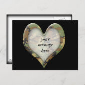 Camouflage Heart Postkarte (Vorne/Hinten)