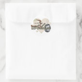 Camouflage Heart Runder Aufkleber (Tasche)