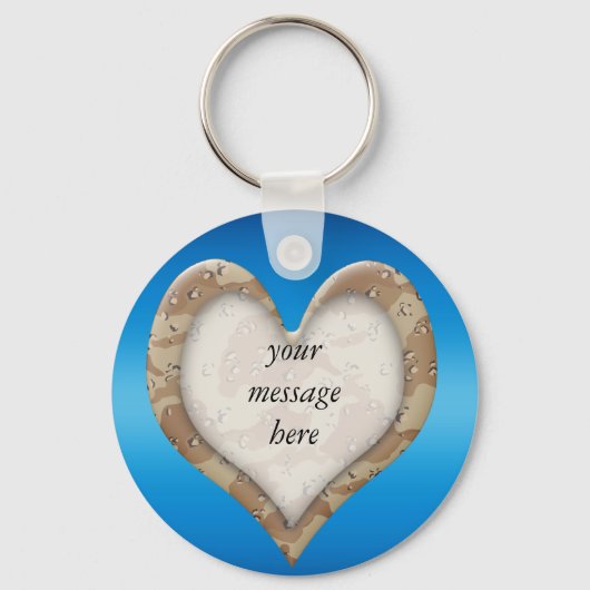 Camouflage Heart Schlüsselanhänger (Vorderseite)