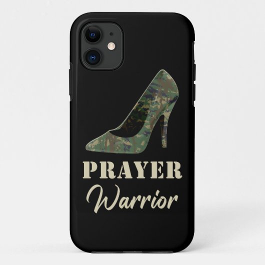 Camouflage Heels Gebet Krieger Glaube Christlich Case-Mate iPhone Hülle (Rückseite)