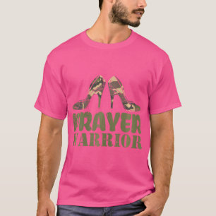Camouflage Heels Gebet Krieger Glaube Gott Jesus C T-Shirt