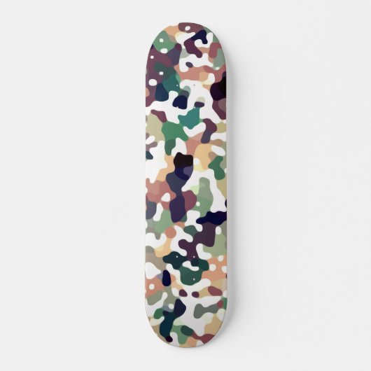 Camouflage Herbst Skateboard (Vorne)