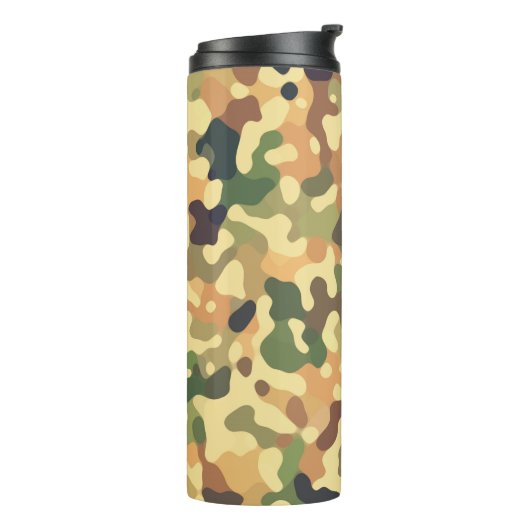 Camouflage Herbst Thermosbecher (Nach links gedreht)