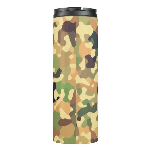 Camouflage Herbst Thermosbecher (Rückseite)