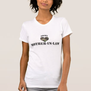 Camouflage-Herz-Armee-Schwiegermutter-T - Shirt