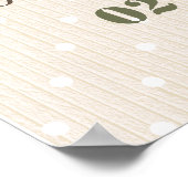 Camouflage Herzantrieb mit Babyduschzeichen Poster (Ecke)