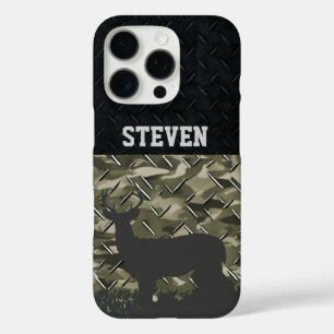 Camouflage Hirsch Jagd Personalisiert Buck Antlers iPhone 16 Pro Hülle