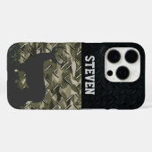 Camouflage Hirsch Jagd Personalisiert Buck Antlers Case-Mate iPhone Hülle (Rückseite (Horizontal))