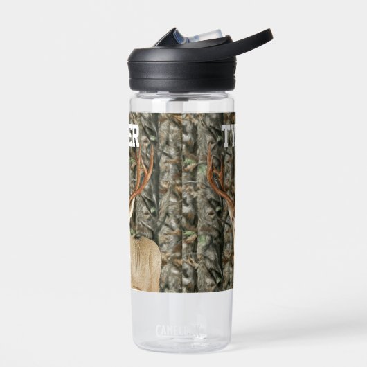 Camouflage Hirsche Jagdenname Männer Sportbuck Trinkflasche (Links)