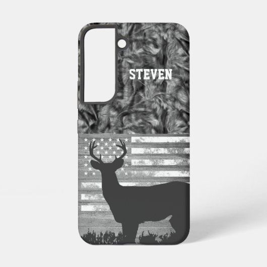 Camouflage Hirsche Jagdenname Sport Buck America F Samsung Galaxy Hülle (Rückseite)