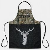 Camouflage Hirschjagd Name Sport im Freien Männer Schürze (Vorderseite)