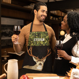 Camouflage Hirschjagd Name Sport im Freien Schürze