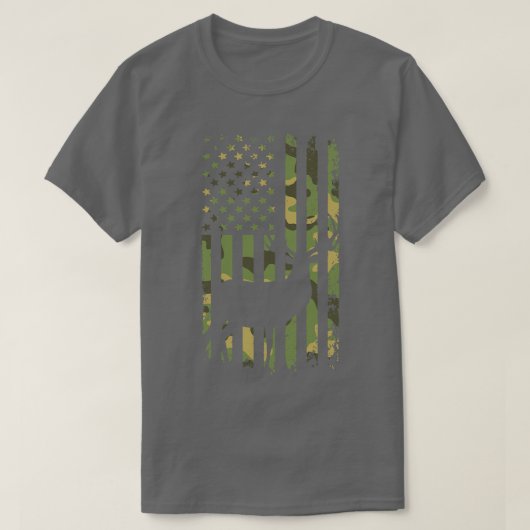 Camouflage Hirschjagd T-Shirt (Design vorne)