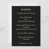 Camouflage Hochzeit Einladung mit Hirschhörnern. (Rückseite)
