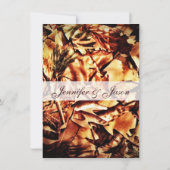 Camouflage Hochzeit Einladungen Rustikales Country (Rückseite)