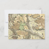 Camouflage-Hochzeits-Einladung Einladung (Rückseite)