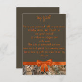 Camouflage Hochzeitseinladung Einladung (Vorne/Hinten)