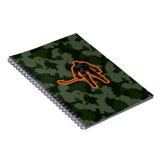 Camouflage Hockey Notizblock (Rechte Seite)