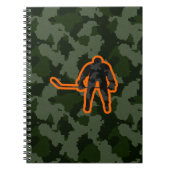 Camouflage Hockey Notizblock (Vorderseite)