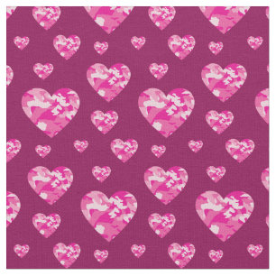 Camouflage Hört Pink Girls Country Camouflage Stoff