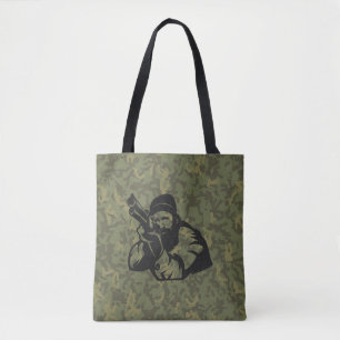 Camouflage Hunter Aiming Illustration Design Tasche