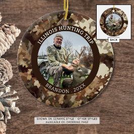 Camouflage Hunter One Foto Personalisiert Keramik Ornament