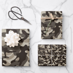 Camouflage im nahen Viertel Geschenkpapier Set
