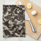 Camouflage im nahen Viertel Geschirrtuch (Viertel Falte)