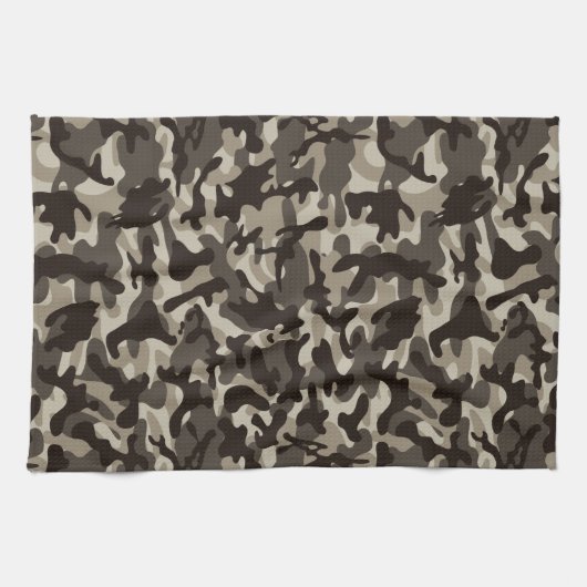 Camouflage im nahen Viertel Geschirrtuch (Horizontal)