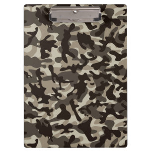 Camouflage im nahen Viertel Klemmbrett