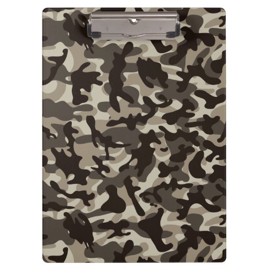 Camouflage im nahen Viertel Klemmbrett (Vorderseite)