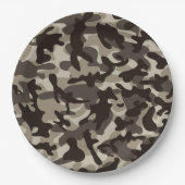 Camouflage im nahen Viertel Pappteller (Vorderseite)