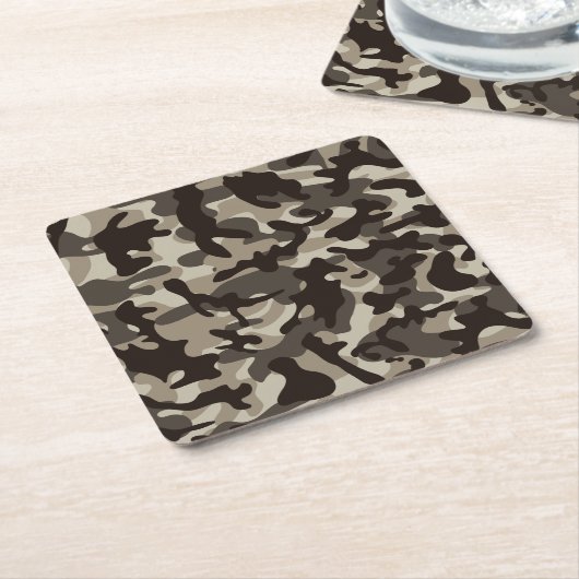 Camouflage im nahen Viertel Rechteckiger Pappuntersetzer (angewinkelt)