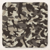 Camouflage im nahen Viertel Rechteckiger Pappuntersetzer (Vorderseite)