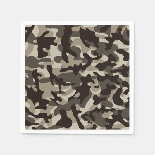 Camouflage im nahen Viertel Serviette (Vorderseite)