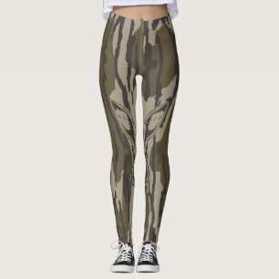 Camouflage in Bottomland Jagd Camouflage Kaninchen Leggings