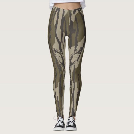 Camouflage in Bottomland Jagd Camouflage Kaninchen Leggings (Vorderseite)