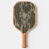Camouflage in Bottomland Jagd Camouflage Kaninchen Pickleball Schläger (Rückseite)