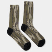 Camouflage in Bottomland Jagd Camouflage Kaninchen Socken (Rechts)