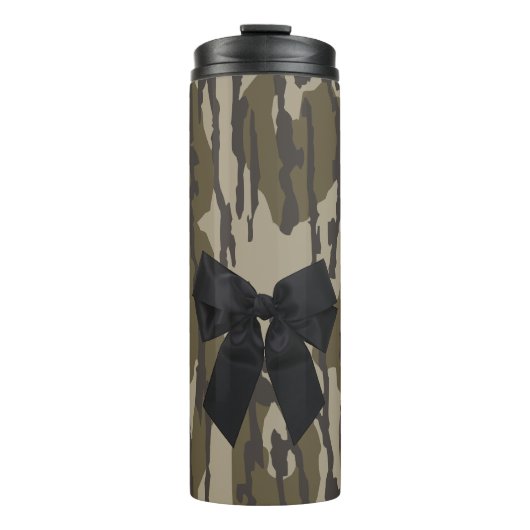 Camouflage in Bottomland Niedlich Bow Ribbon für F Thermosbecher (Vorderseite)