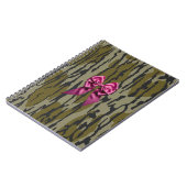 Camouflage in der Bottomasse Niedlich rosa Bow Rib Notizblock (Linke Seite)