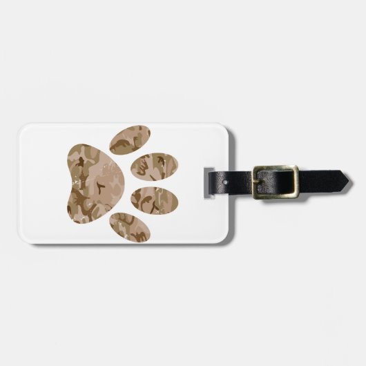 Camouflage in Not Gepäckanhänger (Vorderseite horizontal)