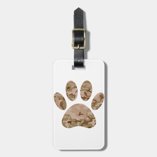 Camouflage in Not Gepäckanhänger (Vorderseite vertikal)