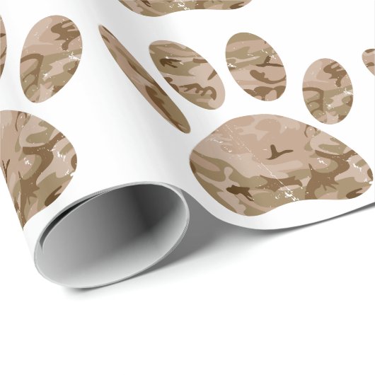 Camouflage in Not Geschenkpapier (Rolleneckpunkt)