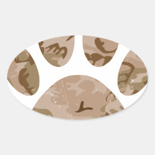 Camouflage in Not Ovaler Aufkleber
