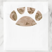 Camouflage in Not Ovaler Aufkleber (Tasche)