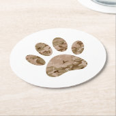 Camouflage in Not Runder Pappuntersetzer (Angewinkelt)