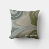 Camouflage Inspiriert Personalisierter Name Abstra Kissen (Vorderseite)